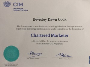 2016 Chartered Marketer Certificate